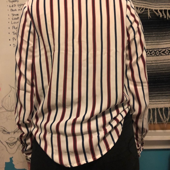 Striped multi-colored  button up - Picture 3 of 3